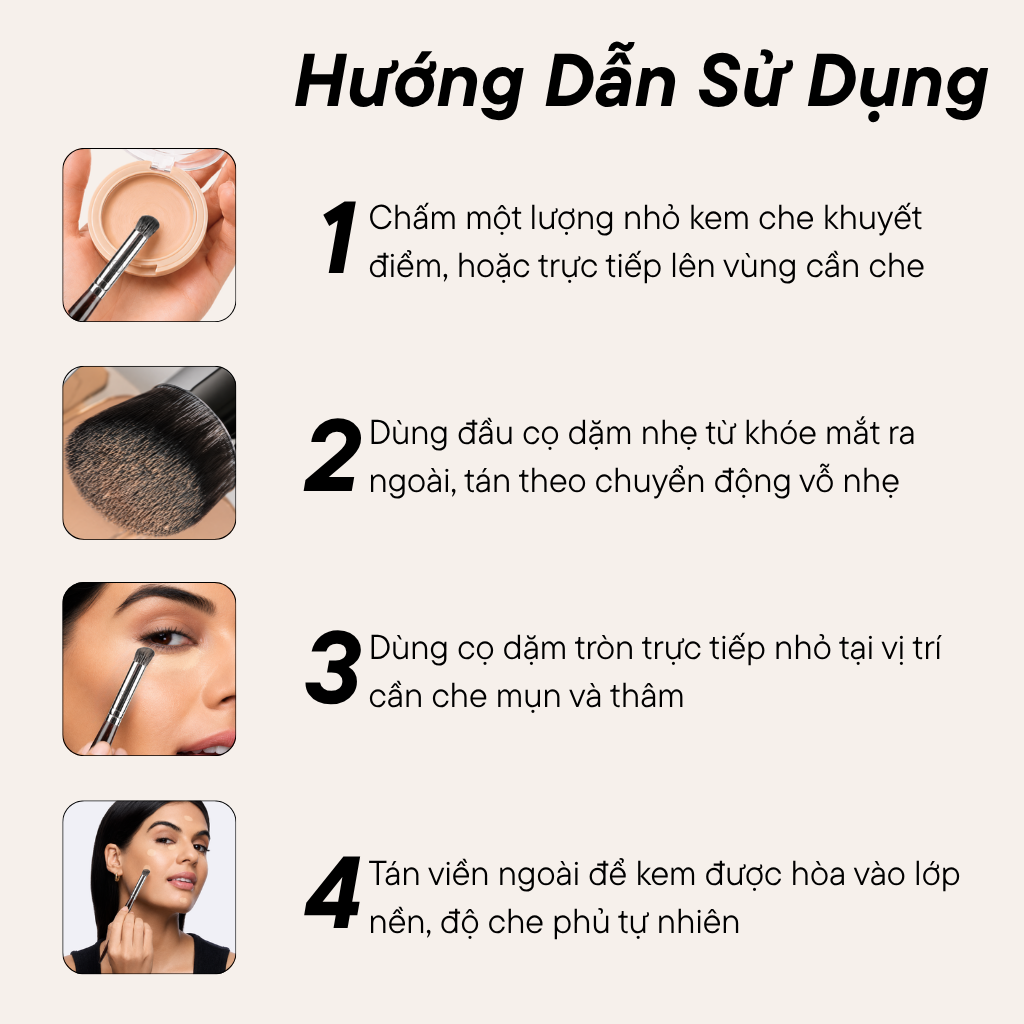 Cọ Che Khuyết Điểm BH Cosmetics Concealer Brush BH308